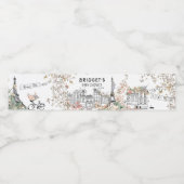 ボンジュールフランスのベ男女兼用ベビシャワー ペットボトルラベル (シングルラベル)