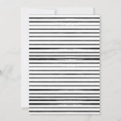 ボンジュールベパリスフランスのピンクの花ベビーシャワー 招待状 (裏面)