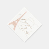 ボンジュールベパリベビッフランスのキシャワー スタンダードカクテルナプキン (角)