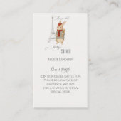 ボンジュールベビラビットベビーシャワーおむつラッフル エンクロージャーカード (正面)