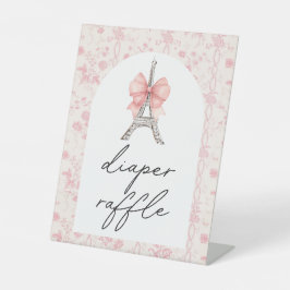 ボンジュールベピンクトイレオムツラッフル 台座サイン