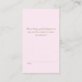 ボンジュールベピンクバロフランスのーク エンクロージャーカード (裏面)