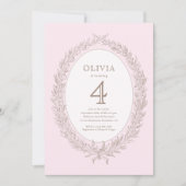 ボンジュールベフランスのパティスリー誕生日パーティー 招待状 (正面)