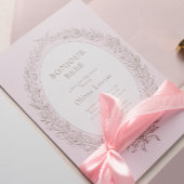 ボンジュールベフランスのパティスリー赤ちゃんシャワーピンク 招待状