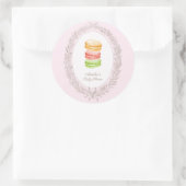 ボンジュールベフランスのパティッセリーマカロン ラウンドシール (バッグ)