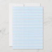 ボンジュールベフランスのパリエレファントベビーシャワー 招待状 (裏面)