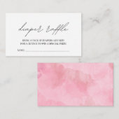 ボンジュールベフランスのビーシャワーおむつラッフルエンクル エンクロージャーカード (正面/裏面)