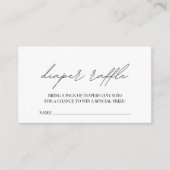 ボンジュールベフランスのビーシャワーおむつラッフルエンクル エンクロージャーカード (正面)