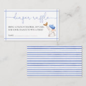 ボンジュールベフランスのブブルーボーイオムツラッフル エンクロージャーカード (正面/裏面)