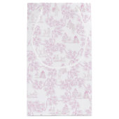 ボンジュールベフランスのブロマンチック女の子ベビシャワー スモールペーパーバッグ (裏面)