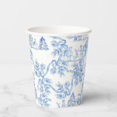 ボンジュールベフランスのロマンチックな女の子ベビシャワーパップ 紙コップ (裏面)