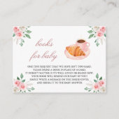 ボンジュールベフランスのーカフェピンクフローラブックリクエスト エンクロージャーカード (正面)