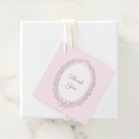 ボンジュールベフランスのーパティスリーありがとうピンク フェイバータグ (インサイチュ)