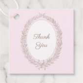 ボンジュールベフランスのーパティスリーありがとうピンク フェイバータグ (正面)