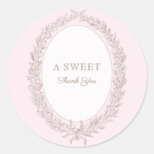 ボンジュールベフランスのーパティスリーSweet Thank You ラウンドシール