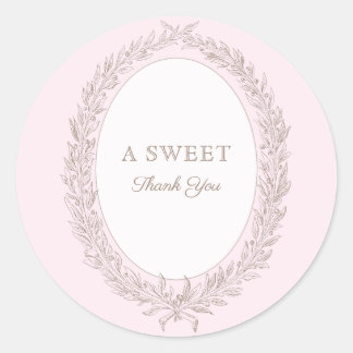 ボンジュールベフランスのーパティスリーSweet Thank You ラウンドシール