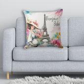 ボンジュールベフローラエッフェルタワーパリベビーシャワー クッション