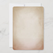 ボンジュールベブパリフランスフランスのカフェベビーシャワー 招待状 (裏面)