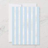 ボンジュールベベパリスボーイクロセスラインベビーシャワー 招待状 (裏面)