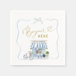 ボンジュールベベベパリジャンカフェ スタンダードカクテルナプキン