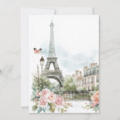 ボンジュールベベベパリベビッフランスのグシャワー招待状 招待状 (裏面)