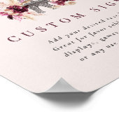 ボンジュールベベベビーシャワーカスタムテンプレート ポスター (角)