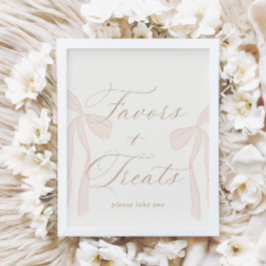 ボンジュールベベベピンクパリウィズアンドトリートサイン ポスター