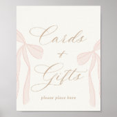 ボンジュールベベベピンクパリエッフェルタワーカード&ギフト ポスター (正面)