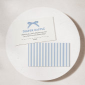 ボンジュールベベベブルーパリエッフェルおむつラッフル エンクロージャーカード