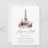 ボンジュールベベベベオールインワンパリベビーシャワー 招待状 (正面)