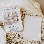 ボンジュールベベベベパリパリパリフランスのベビシャワー 招待状