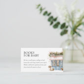 ボンジュールベベベベパリフランスのベビシャワーブックス エンクロージャーカード (スタンド正面)