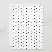 ボンジュールベベベーブウォーターカラーコケットボーベビーシャワー 招待状 (裏面)