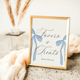 ボンジュールベベベーブブルーパリウィスペンド&トリートサイン ポスター