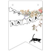 ボンジュールベ男女兼用ベビーシャワー バンティングフラッグ (第2の旗)