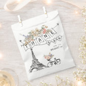 ボンジュールベ男女兼用ベビーシャワー フェイバーバッグ (クリップ留めされた状態)