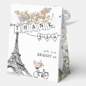 ボンジュールベ男女兼用ベビーシャワー フェイバーボックス (裏面)