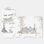 ボンジュールベ男女兼用ベビーシャワー フェイバーボックス (見開き)