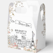 ボンジュールベ男女兼用ベビーシャワー フェイバーボックス (見開き)