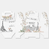 ボンジュールベ男女兼用ベビーシャワー フェイバーボックス (見開き)