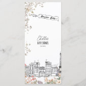 ボンジュールベ男女兼用ベビーシャワー メニュー (裏面)