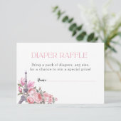 ボンジュールベ | おむつラッフルベビーシャワー エンクロージャーカード (スタンド正面)