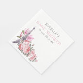 ボンジュールベ | フローラフランスののシャワー スタンダードランチョンナプキン (角)