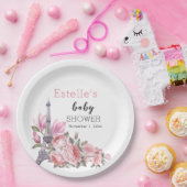 ボンジュールベ | フローラフランスののシャワー ペーパープレート (パーティー)
