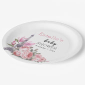 ボンジュールベ | フローラフランスののシャワー ペーパープレート (アングル)