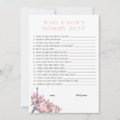 ボンジュールベ | 誰がママの赤ちゃん最高のシャワーを知っている 招待状 (正面)