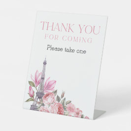 ボンジュールベ | 赤ちゃんシャワーありがとうござ来う 台座サイン