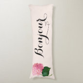 ボンジュールボンヌイットピンクアジサイ抱き枕 ボディピロー (正面縦)