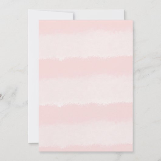 ボンジュールミルクボトルフランスのベビーシャワー招待状 招待状 (裏面)