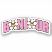 ボンジュール、おはようフランスのね シール (正面)